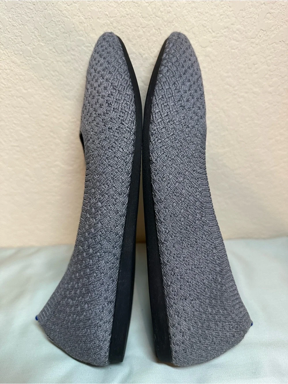 Frank Mully Womens Pointed Toe Flats Knit Dress Shoes JS 6038 Size:7.5 - Picture 4 of 9